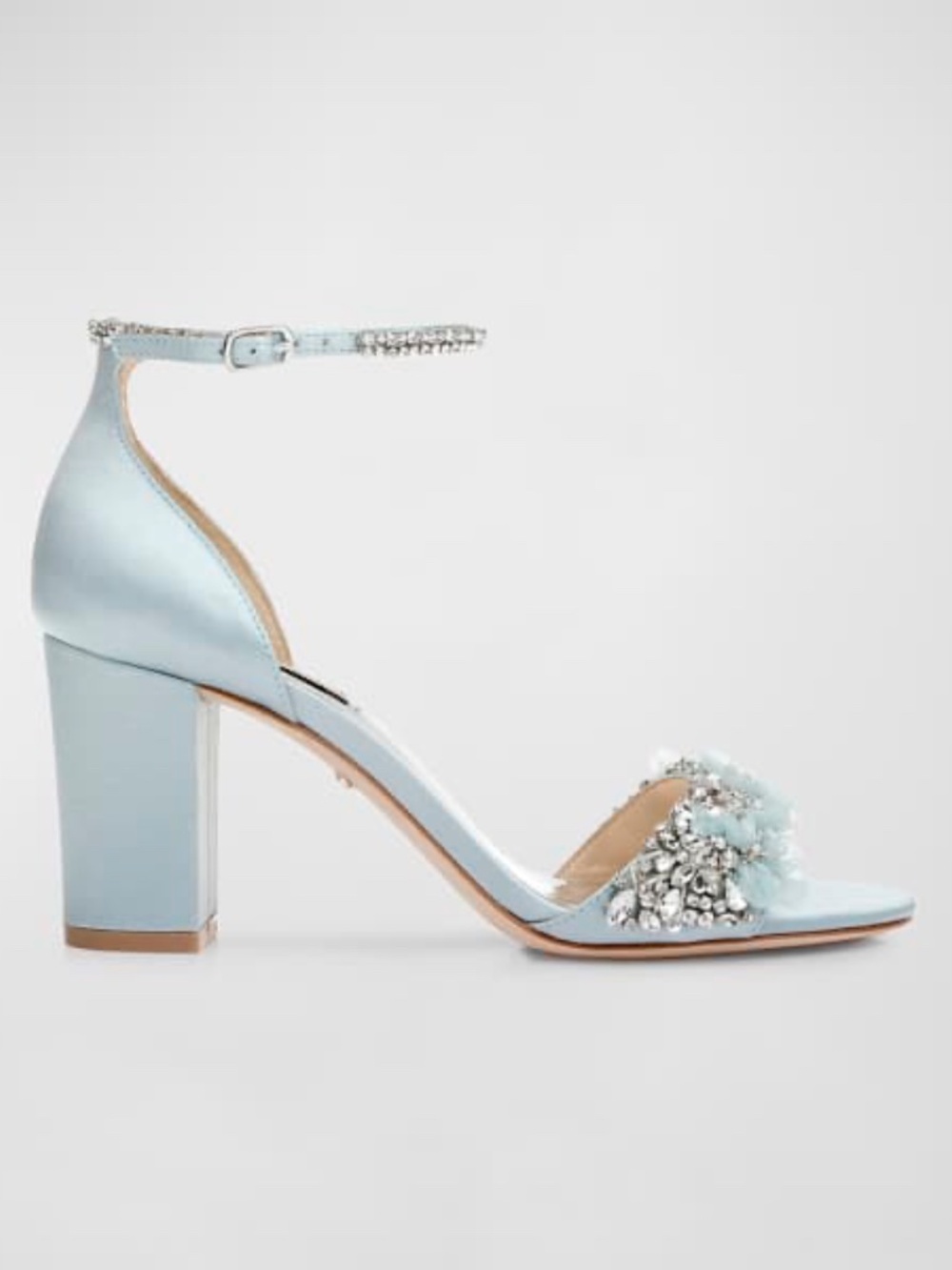 NEW Badgley Mischika Satin Finesse Block Heel 6.5 - Picture 4 of 4